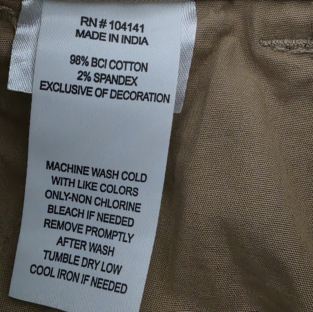 NWT Alpine Design Women's Tan Barrel Pant. High-Rise, Relaxed Leg. - Picture 4 of 4